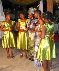 Edithe, Rube and cousins sing some poetry written for the wedding by Martin's uncle who lives in the Haya Tribe village in Northern Tanzania. Rube visited him just before the wedding and brought the poetry with her. 