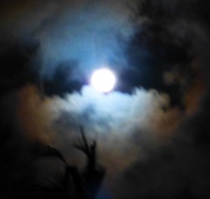 The moon was dancing