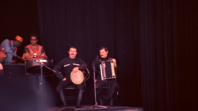 1986 Vancouver BC Royal Bank/Expo 86 World Festival World Drum Festival Georgia Drum/Accordion Photo Barry Burns