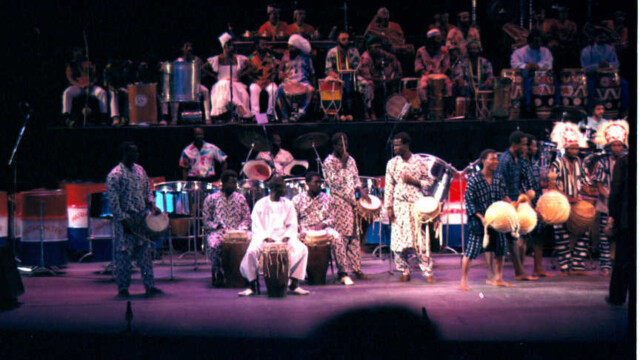 1986 Vancouver BC Royal Bank/Expo 86 World Festival World Drum Festival Senegal Harmonites St. Lucia Photo Barry Burns