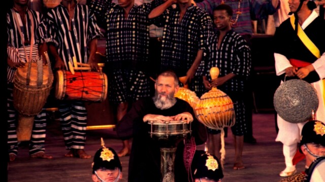 1986 Vancouver BC Royal Bank/Expo 86 World Festival World Drum Festival Canada John Wyre Artistic Director Photo Barry Burns